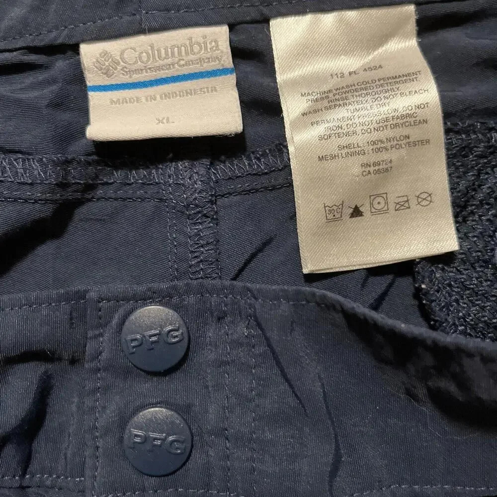 Columbia Outdoor‎ Trail Hiking Fishing Sporting Navy Blue  5” Shorts XL - Picture 3 of 7